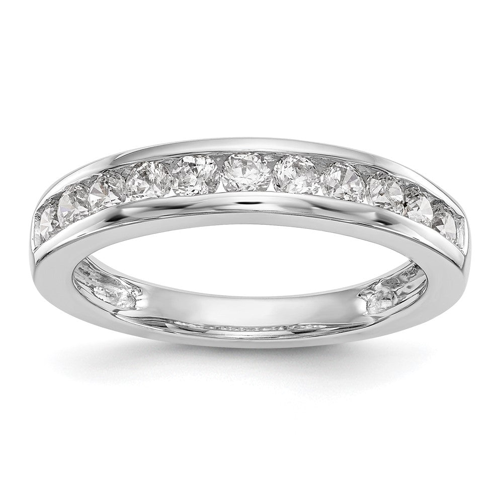 14K Weißgold Verlobungsring mit natürlichen Diamanten