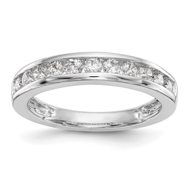 14K Weißgold Verlobungsring mit natürlichen Diamanten