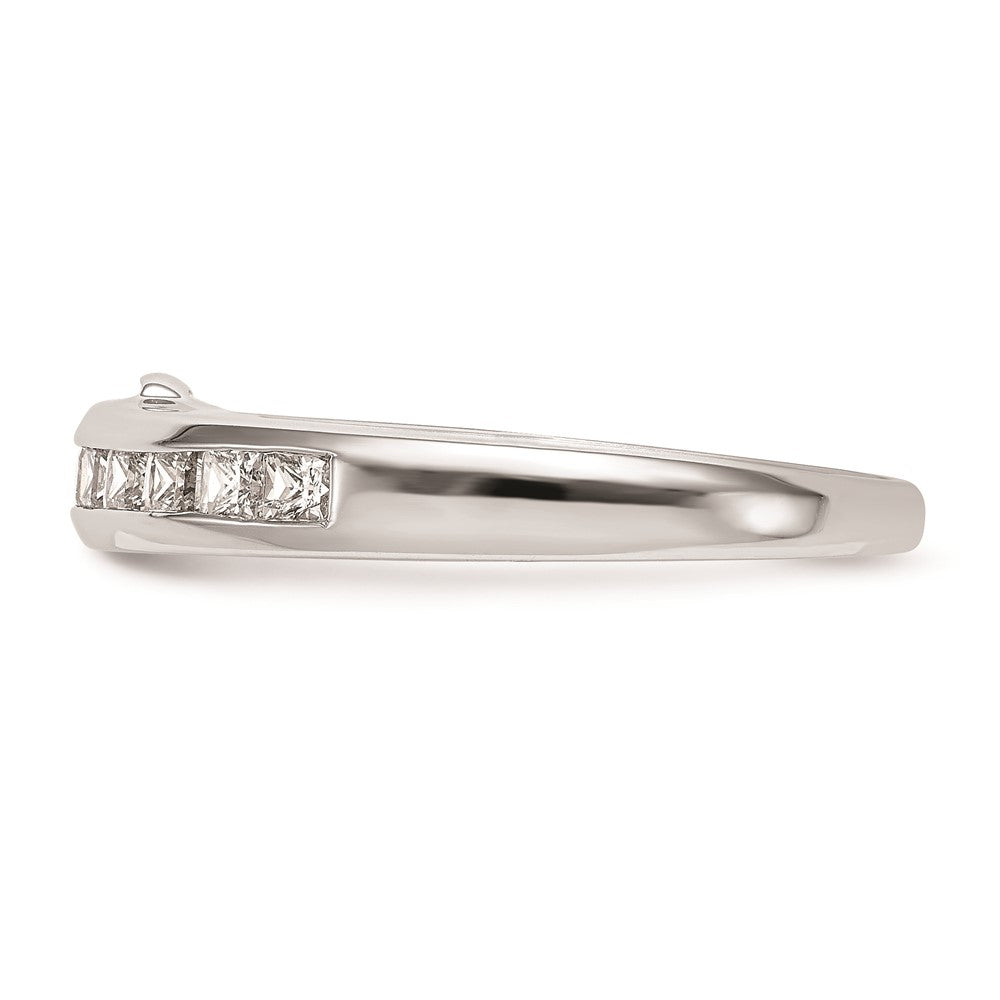 14K Weißgold Ehering mit natürlichen Diamanten