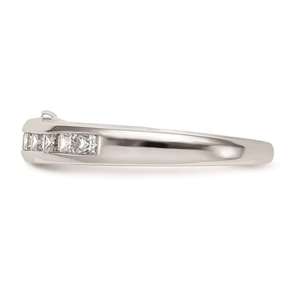 14K Weißgold Ehering mit natürlichen Diamanten