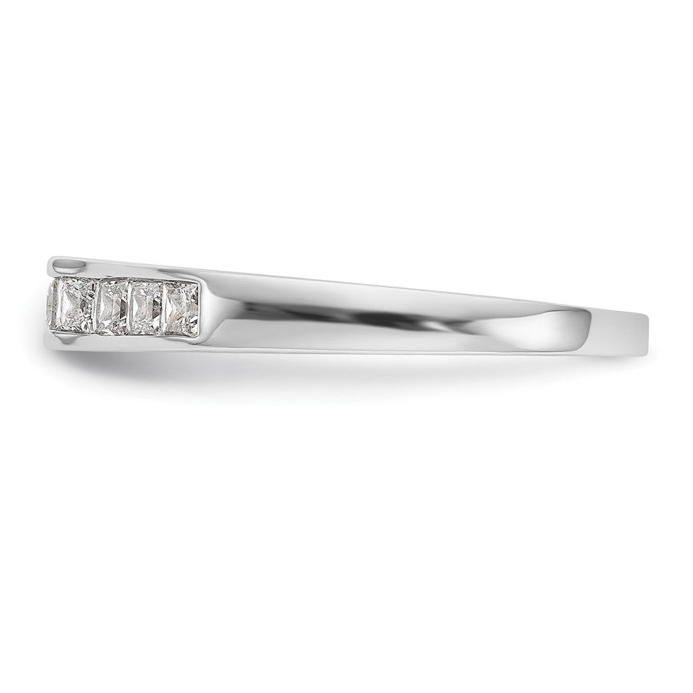 Ehering aus 14K Weißgold mit echten Diamanten