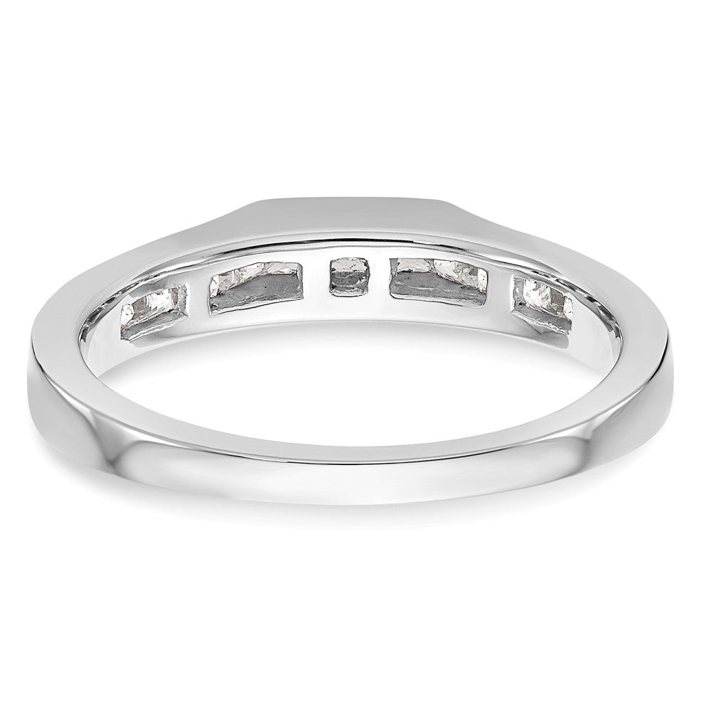 Ehering aus 14K Weißgold mit echten Diamanten