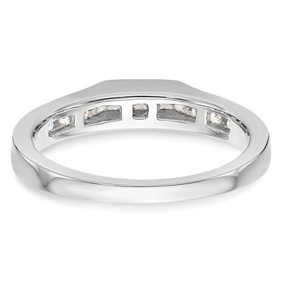 Ehering aus 14K Weißgold mit echten Diamanten