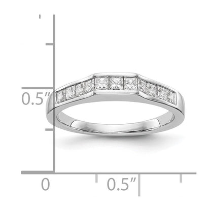 Ehering aus 14K Weißgold mit echten Diamanten