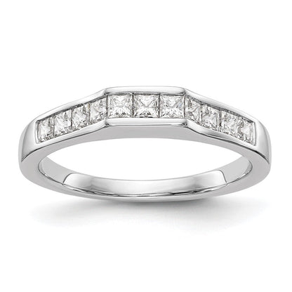 Ehering aus 14K Weißgold mit echten Diamanten