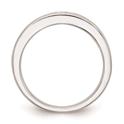 14K Weißgold Ehering mit natürlichen Diamanten