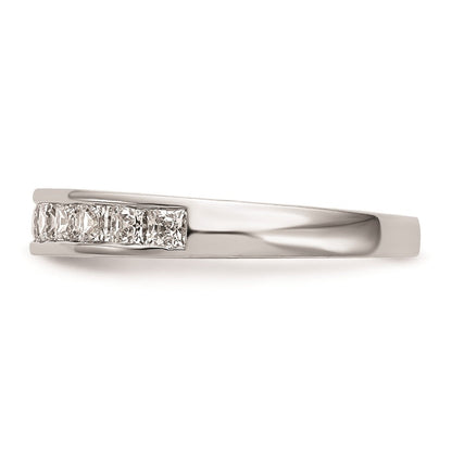 14K Weißgold Ehering mit natürlichen Diamanten
