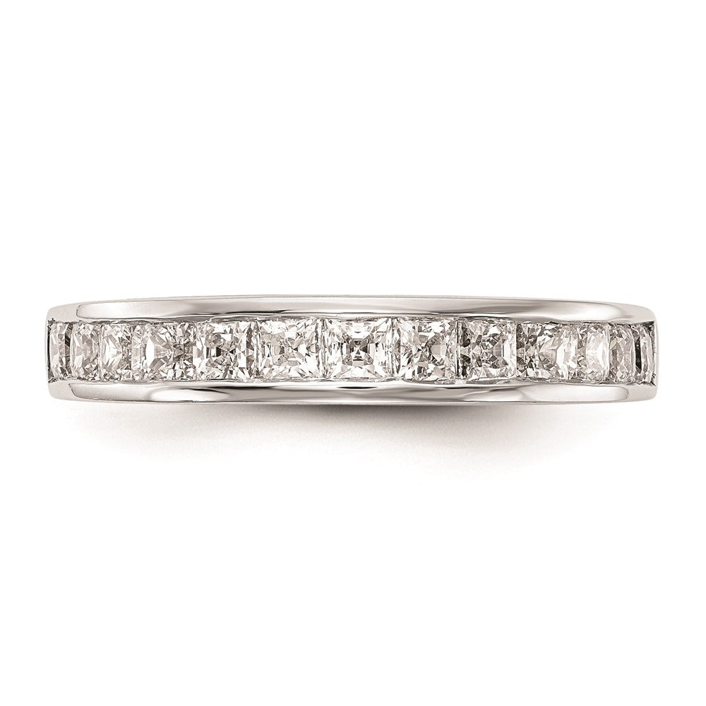 14K Weißgold Ehering mit natürlichen Diamanten