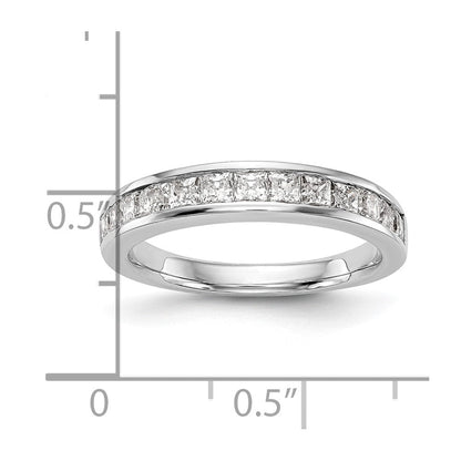 14K Weißgold Ehering mit natürlichen Diamanten