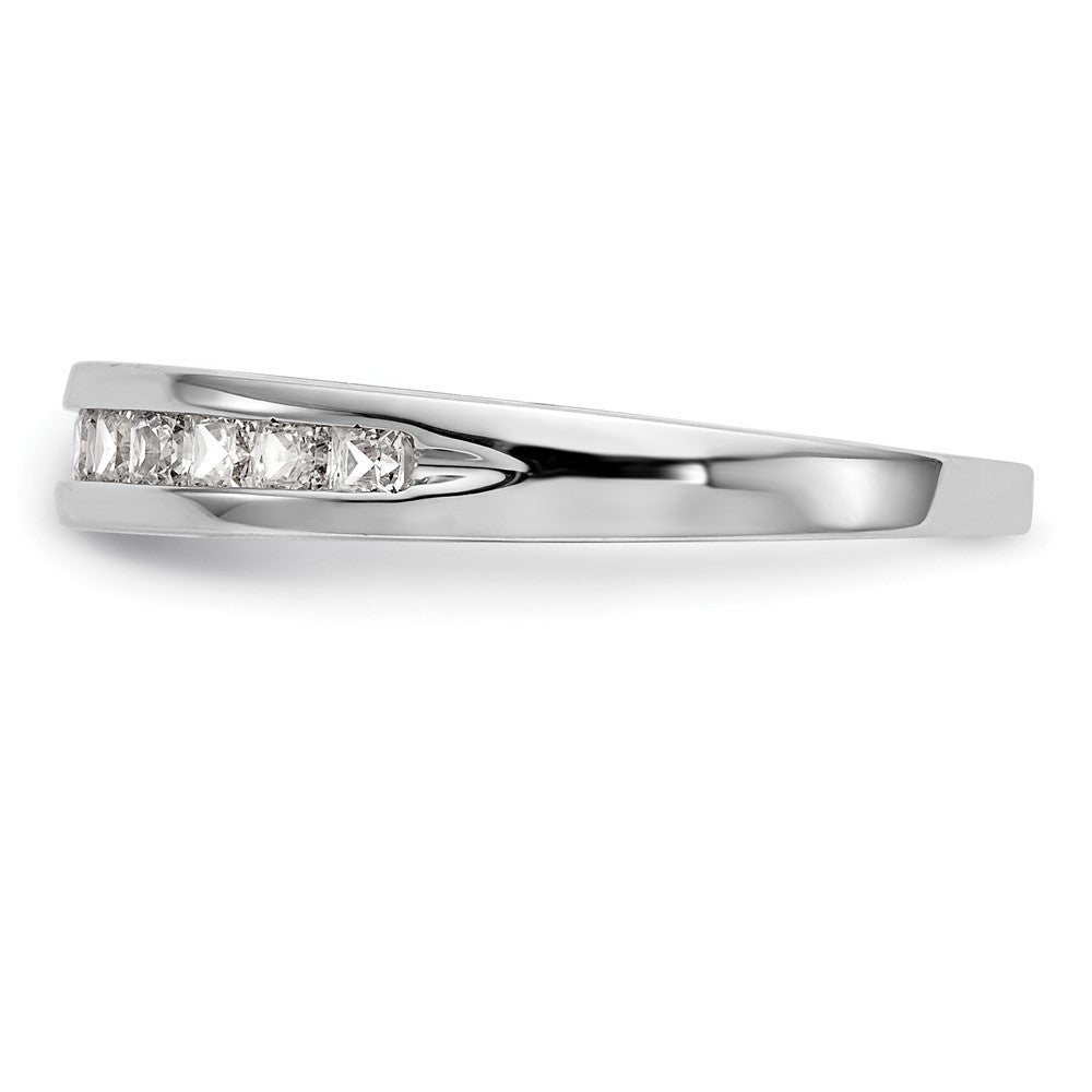 14K Weißgold Ehering mit natürlichen Diamanten