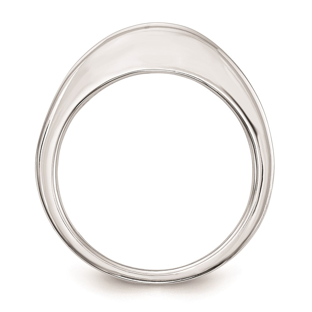 14K Weißgold Ehering mit natürlichen Diamanten