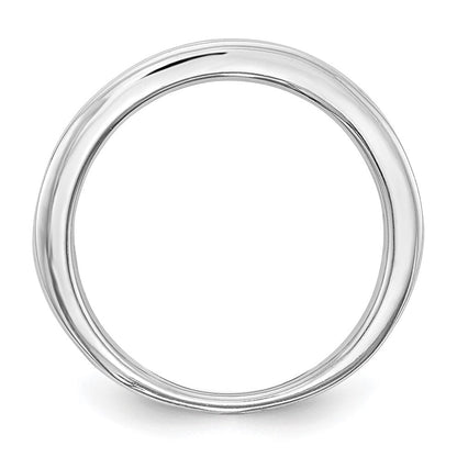 14K Weißgold Ehering mit natürlichen Diamanten