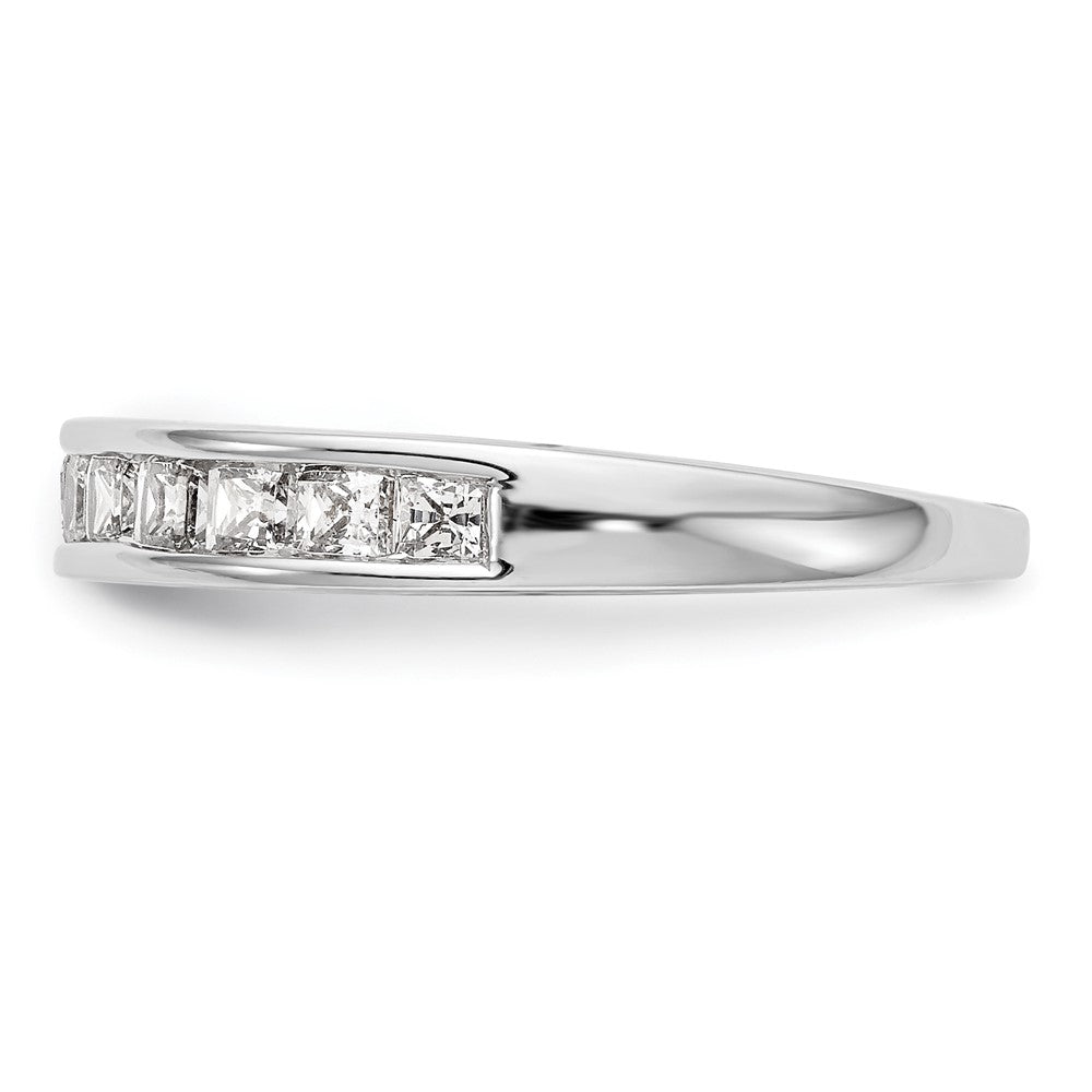 14K Weißgold Ehering mit natürlichen Diamanten