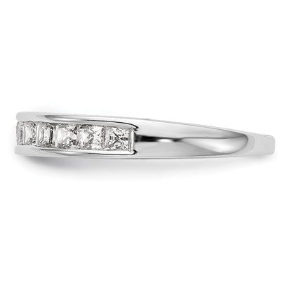 14K Weißgold Ehering mit natürlichen Diamanten