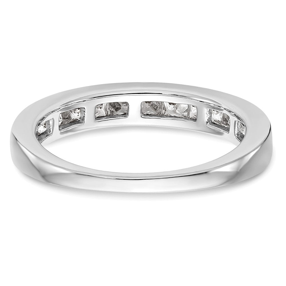 14K Weißgold Ehering mit natürlichen Diamanten