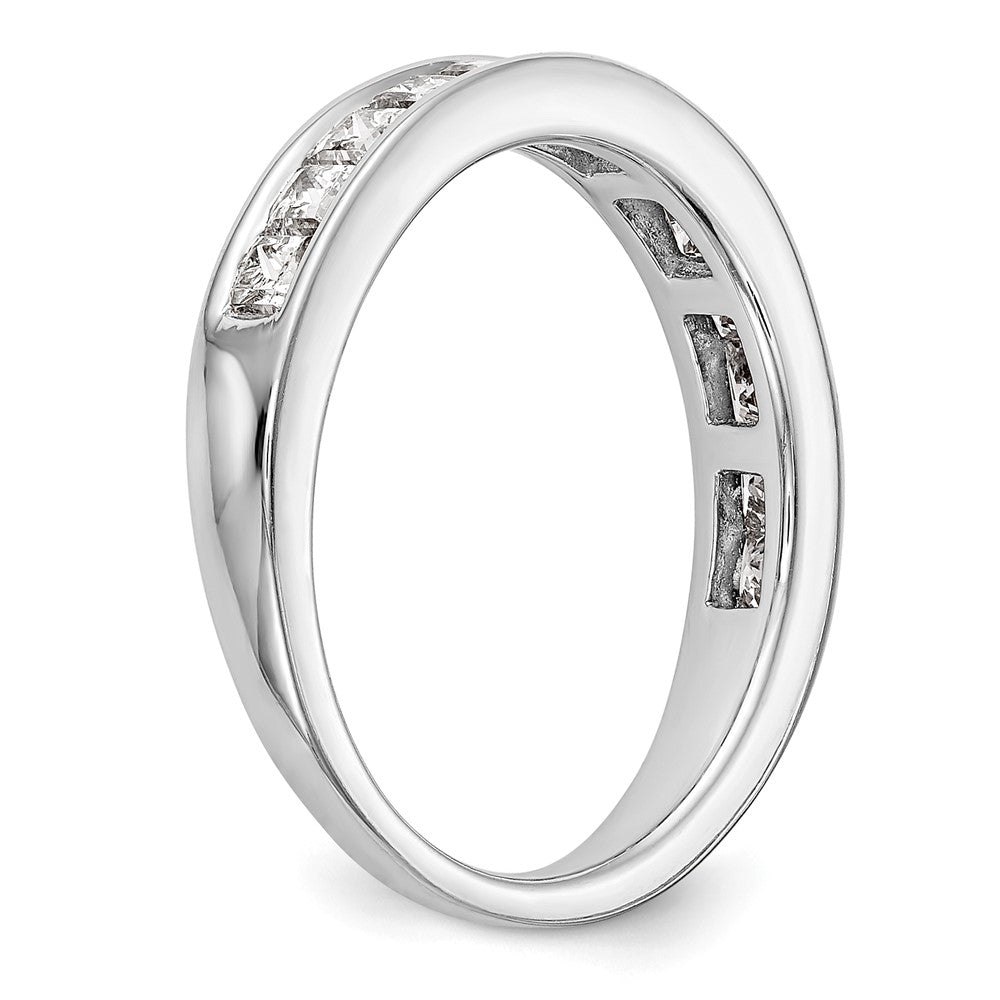 14K Weißgold Ehering mit natürlichen Diamanten