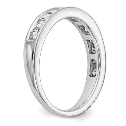 14K Weißgold Ehering mit natürlichen Diamanten