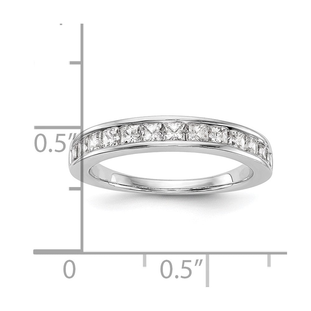 14K Weißgold Ehering mit natürlichen Diamanten