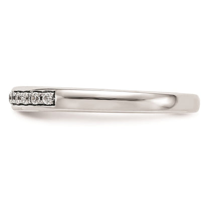 14K Weißgold Ehering mit natürlichen Diamanten