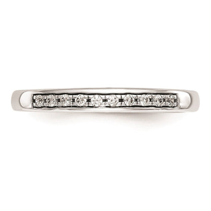 14K Weißgold Ehering mit natürlichen Diamanten