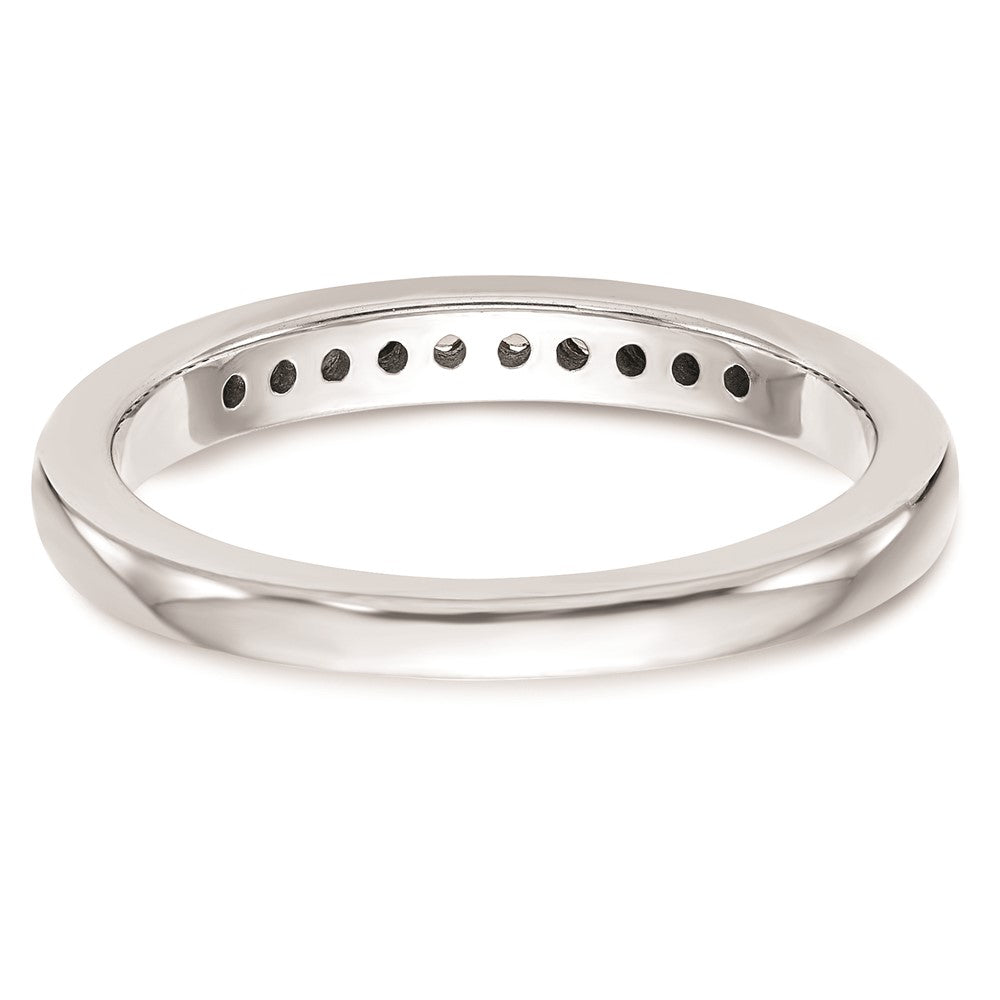 14K Weißgold Ehering mit natürlichen Diamanten