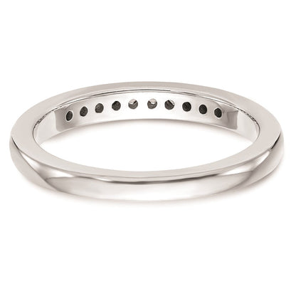 14K Weißgold Ehering mit natürlichen Diamanten