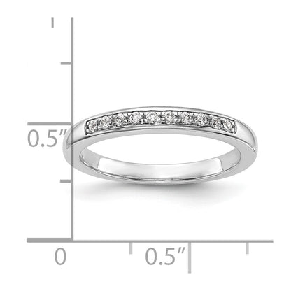 14K Weißgold Ehering mit natürlichen Diamanten