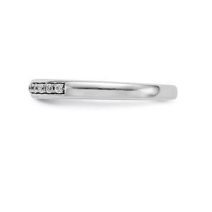 14K Weißgold Ehering mit natürlichen Diamanten
