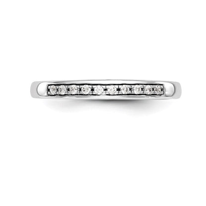 14K Weißgold Ehering mit natürlichen Diamanten