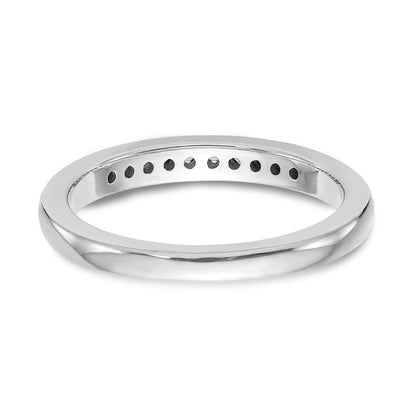 14K Weißgold Ehering mit natürlichen Diamanten