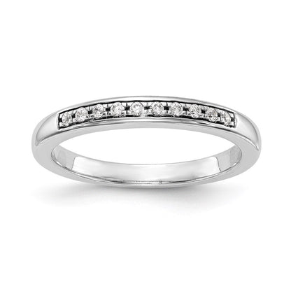 14K Weißgold Ehering mit natürlichen Diamanten