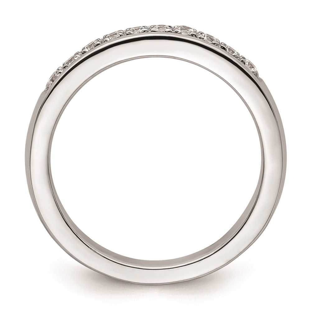 14K Weißgold Ehering mit natürlichen Diamanten