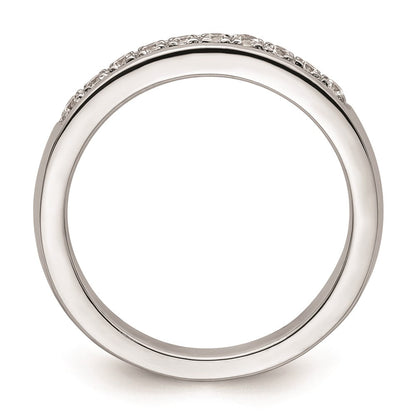 14K Weißgold Ehering mit natürlichen Diamanten