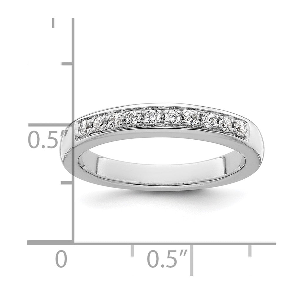 14K Weißgold Ehering mit natürlichen Diamanten