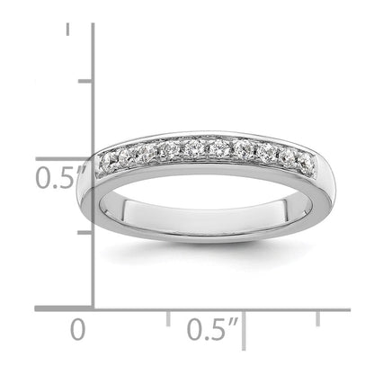 14K Weißgold Ehering mit natürlichen Diamanten