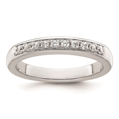 14K Weißgold Ehering mit natürlichen Diamanten