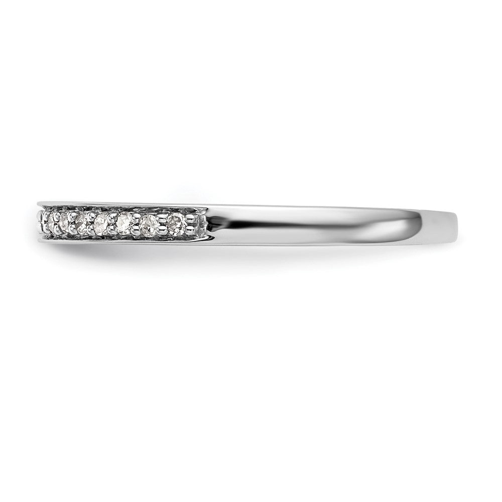 14K Weißgold Ehering mit natürlichen Diamanten