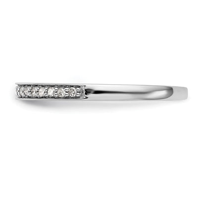 14K Weißgold Ehering mit natürlichen Diamanten