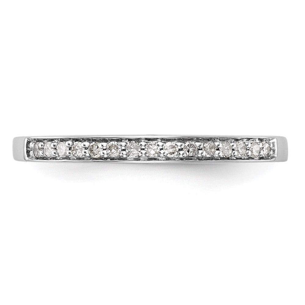 14K Weißgold Ehering mit natürlichen Diamanten