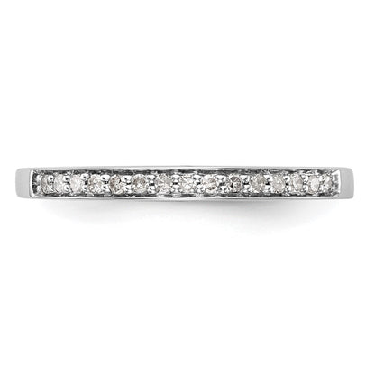 14K Weißgold Ehering mit natürlichen Diamanten