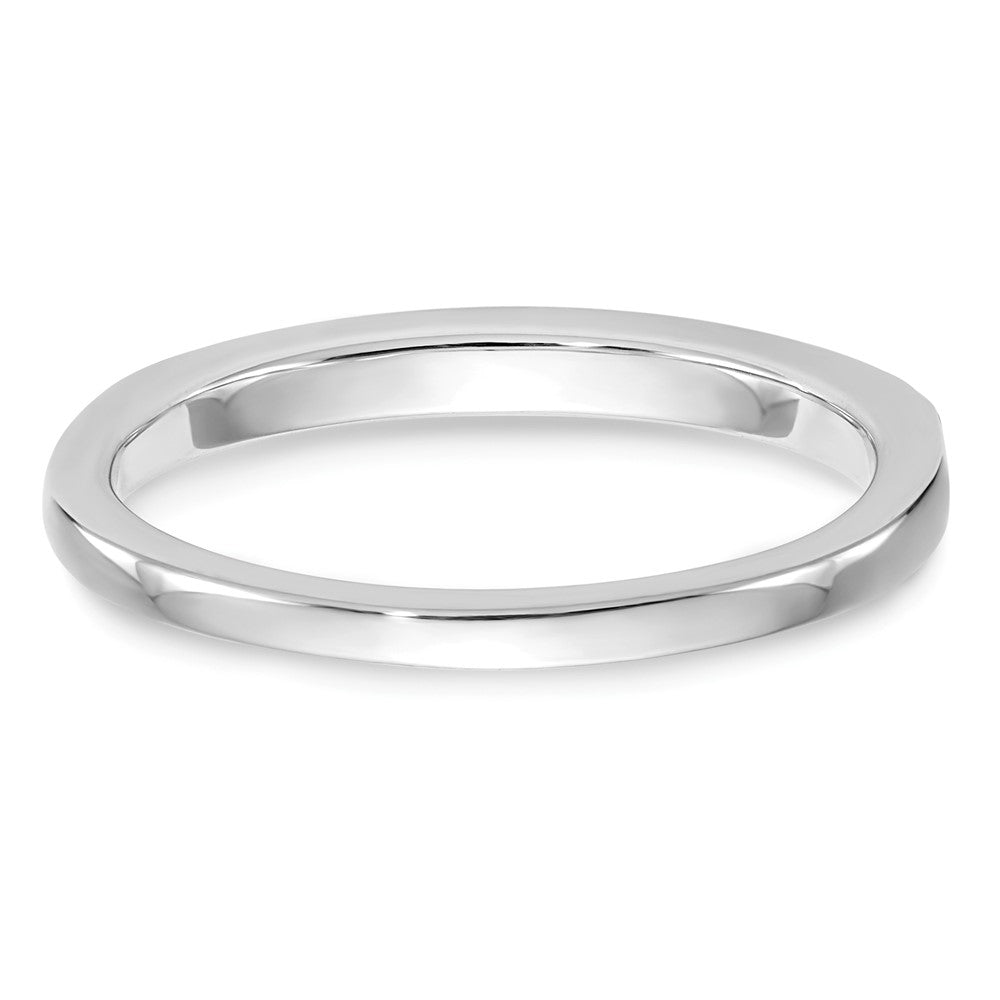 14K Weißgold Ehering mit natürlichen Diamanten
