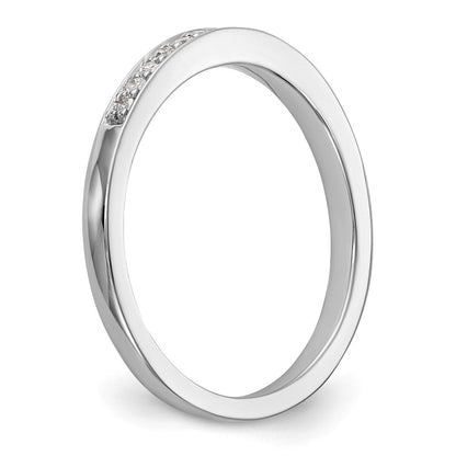 14K Weißgold Ehering mit natürlichen Diamanten