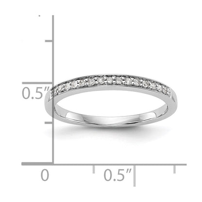 14K Weißgold Ehering mit natürlichen Diamanten