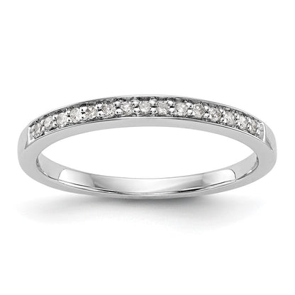 14K Weißgold Ehering mit natürlichen Diamanten