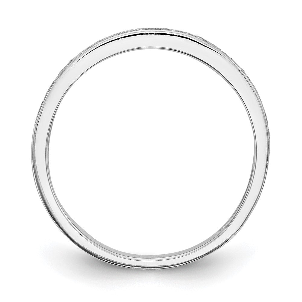 14K Weißgold Ehering mit natürlichen Diamanten