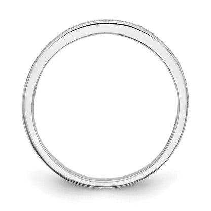 14K Weißgold Ehering mit natürlichen Diamanten