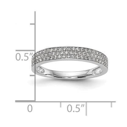 14K Weißgold Ehering mit natürlichen Diamanten