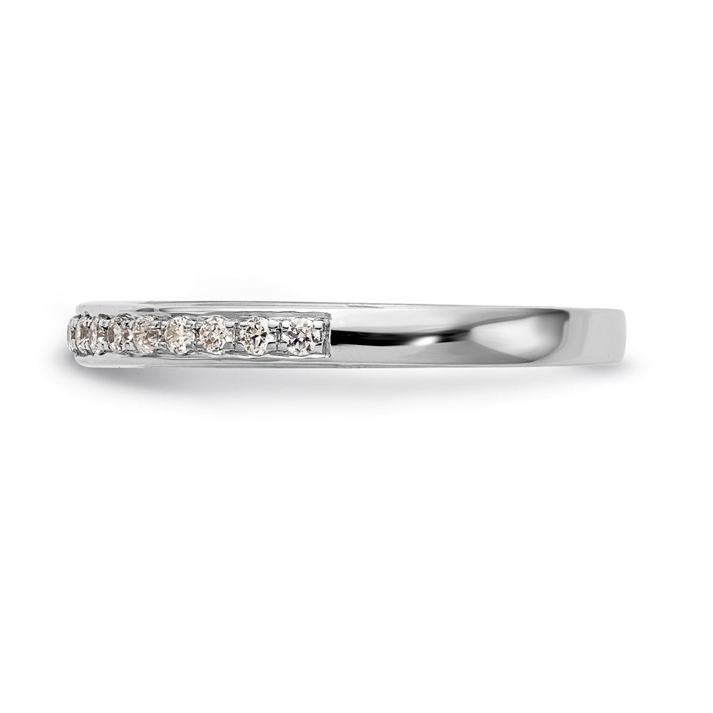 14K Weißgold Ehering mit natürlichen Diamanten