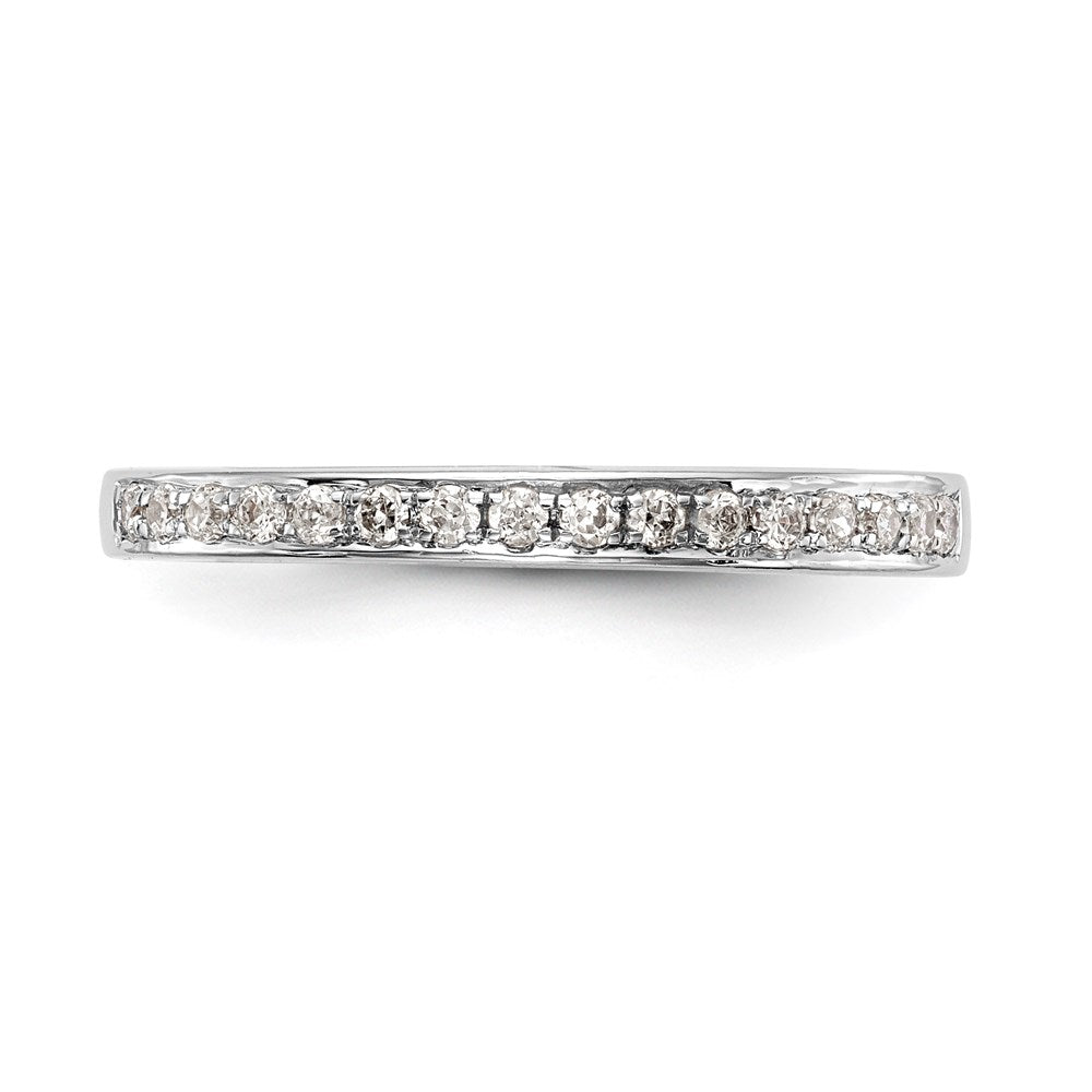 14K Weißgold Ehering mit natürlichen Diamanten