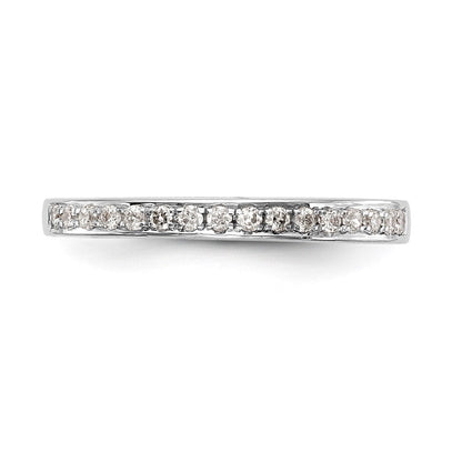 14K Weißgold Ehering mit natürlichen Diamanten